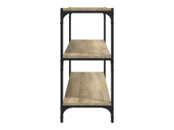 Estantería contrachapada y acero roble Sonoma 80x33x70,5 cm