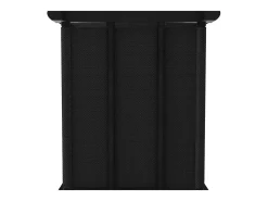 Estantería de 15 cubos con cajas de tela negro 103x30x175,5 cm ES110092