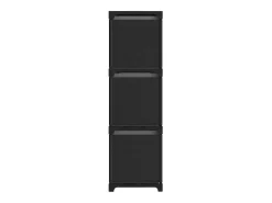 Estantería de 9 cubos con cajas tela negra 103x30x107,5 cm