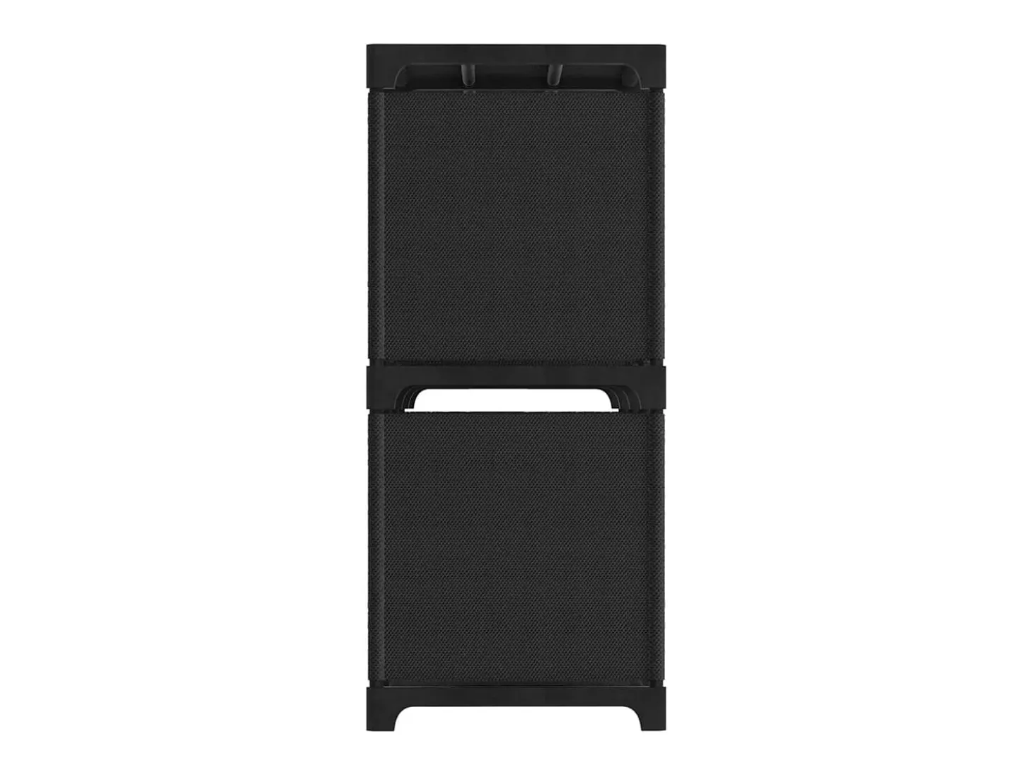 Estantería de 6 cubos de tela negra 103x30x72,5 cm ES204376