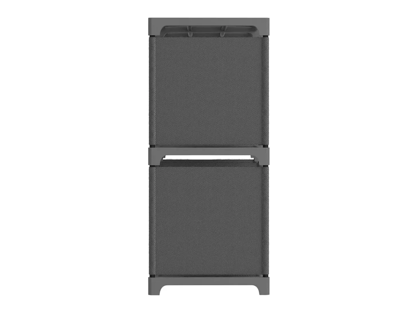 Estantería de 6 cubos de tela gris 103x30x72,5 cm ES232982