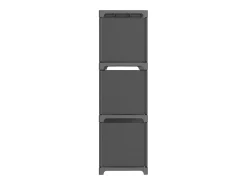 Estantería de 9 cubos de tela gris 103x30x107,5 cm