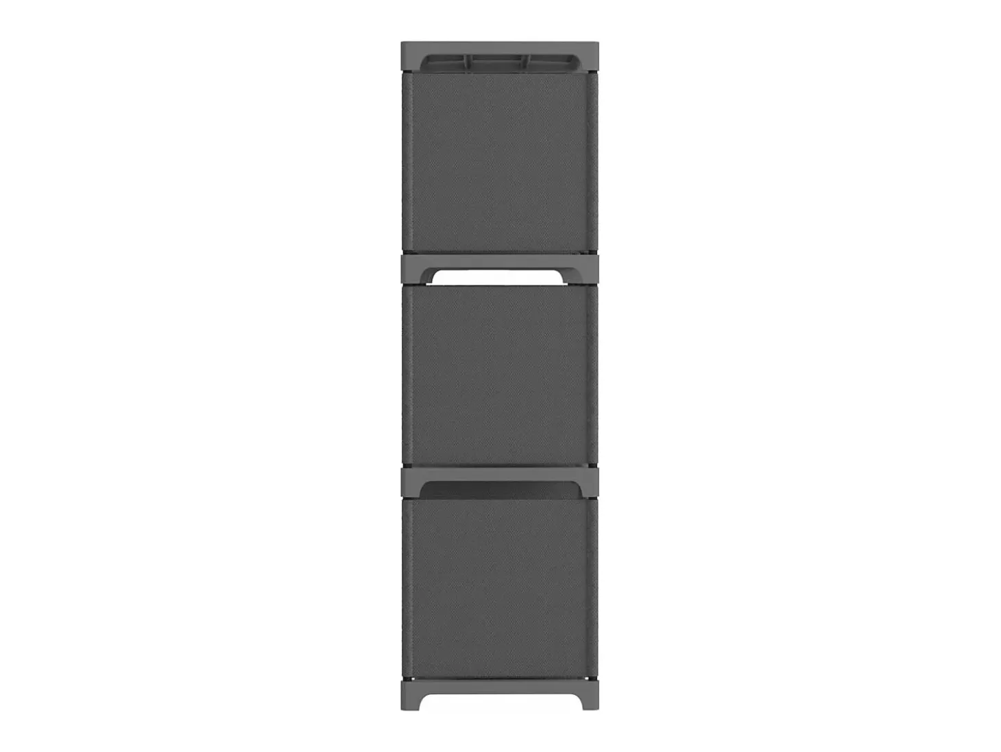 Estantería de 9 cubos de tela gris 103x30x107,5 cm
