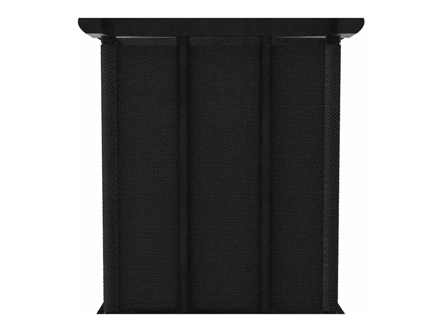 Estantería de 6 cubos de tela negra 103x30x72,5 cm