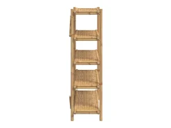 Estantería de 5 niveles bambú 100x40x150 cm ES900115