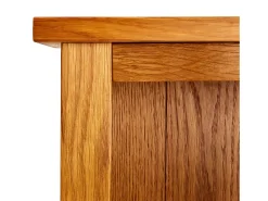 Estantería de 6 niveles de madera maciza de roble 80x22,5x180 cm
