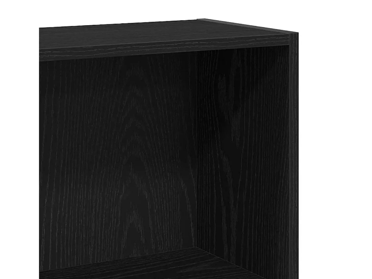 Estantería de 4 niveles de roble negro 80x24x143 cm