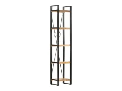 Estantería de 5 niveles madera maciza mango 40x30x180 cm