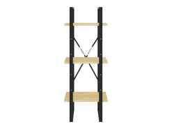 Estantería de 3 niveles madera maciza de pino 40x30x105 cm