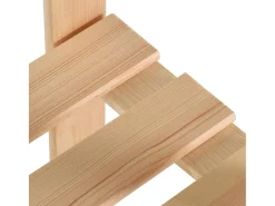 Estantería de 5 niveles madera pino maciza 80x28,5x170 cm ES602018