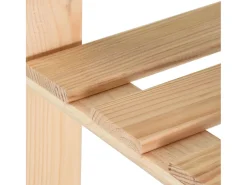 Estantería de 5 niveles madera pino maciza 80x28,5x170 cm ES602018