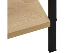 Estantería de 5 niveles madera ingeniería roble 60x27,6x158,5cm