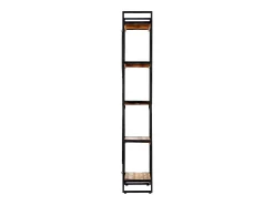 Estantería de 5 niveles madera maciza reciclada 60x30x180 cm