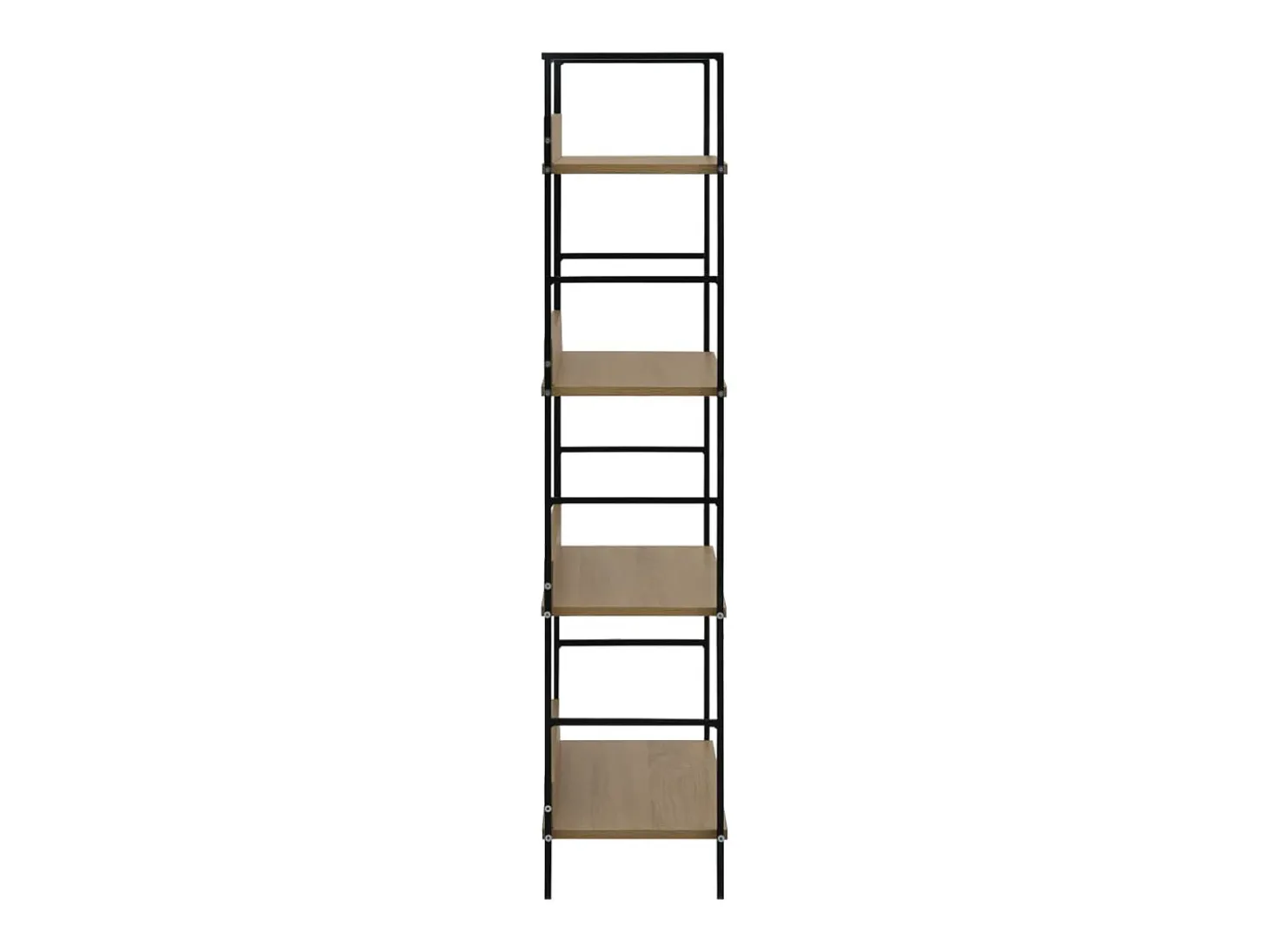 Estantería de 4 niveles madera ingeniería roble 60x27,6x124,5cm