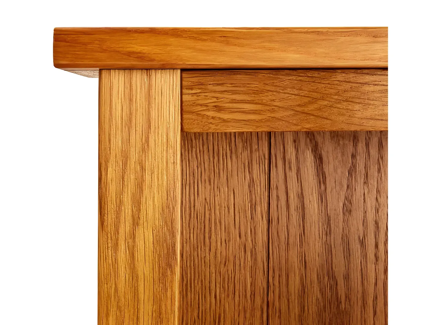 Estantería de 4 niveles madera maciza de roble 45x22x110 cm