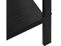Estantería de 3 niveles madera ingeniería negro 60x27,6x90,5 cm