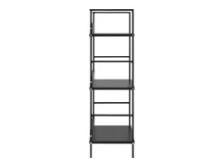 Estantería de 3 niveles madera ingeniería negro 60x27,6x90,5 cm