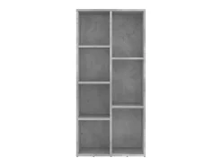 Estantería de aglomerado gris hormigón 50x25x106 cm