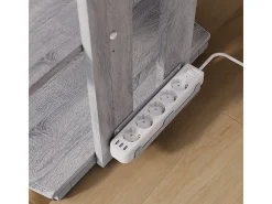 Estantería de almacenamiento gris 61x53x78 tonar