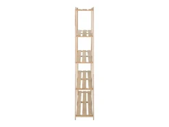 Estantería de almacenamiento de 5 niveles 170 x 28,5 x 170 cm madera maciza de pino 02_0000659