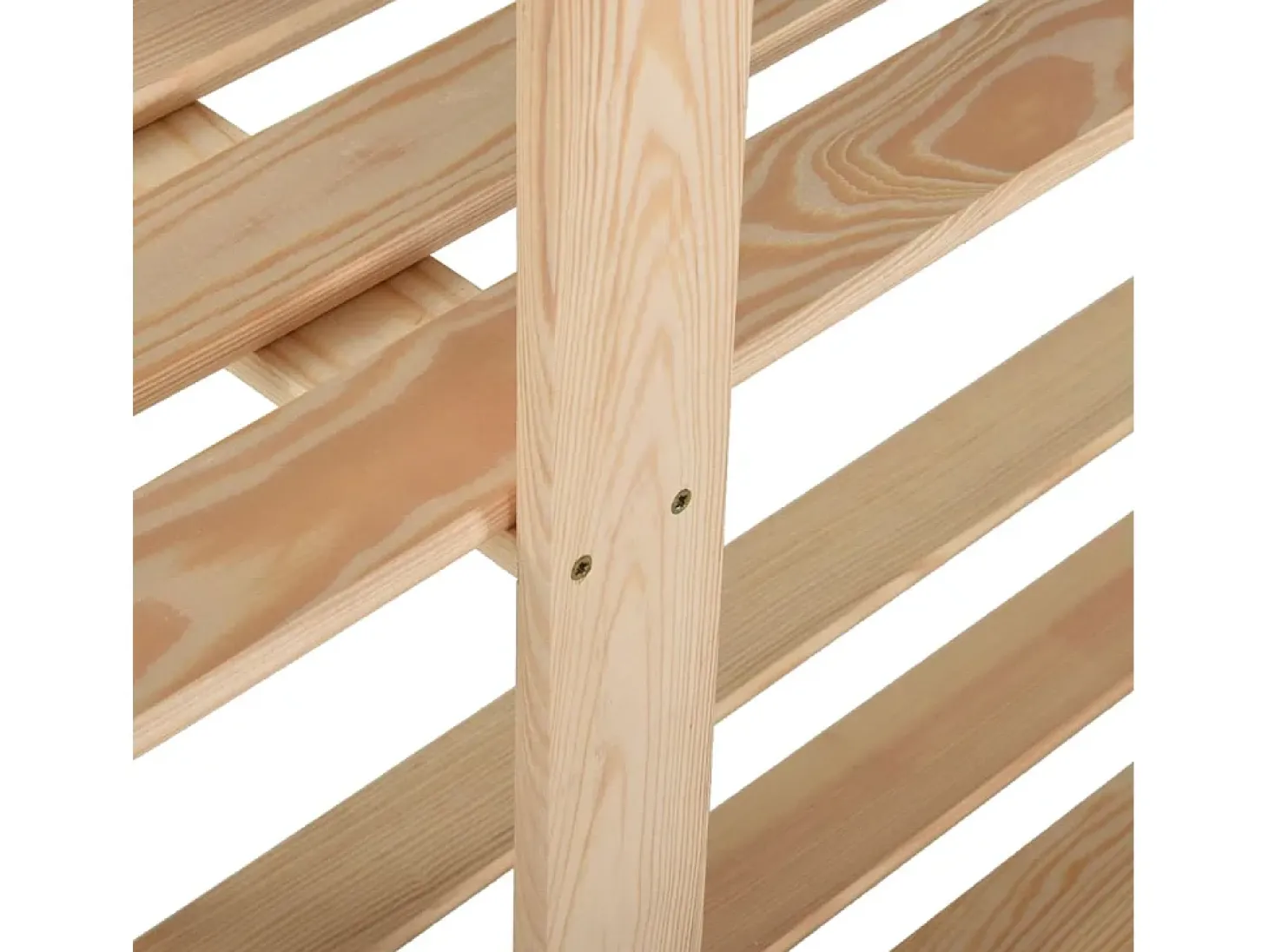 Estantería de almacenamiento de 5 niveles 170 x 28,5 x 170 cm madera maciza de pino 02_0000659