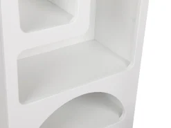 Estantería de diseño con 5 huecos - Blanco - LUELA