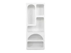 Estantería de diseño con 5 huecos - Blanco - LUELA