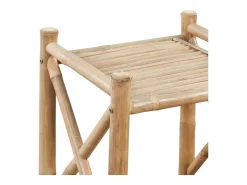 Estantería de diseño de 4 niveles de bambú beige 2702011/2
