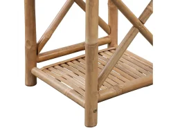 Estantería de diseño de 4 niveles de bambú beige 2702011/2
