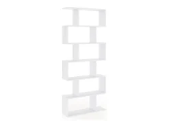 Estantería de diseño escalonado vertical en blanco brillo 192 cm Zoe High Blanco Brillo