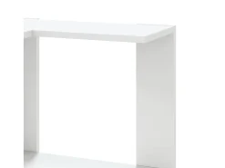 Estantería de esquina 5 niveles madera blanco 50x50x179 cm