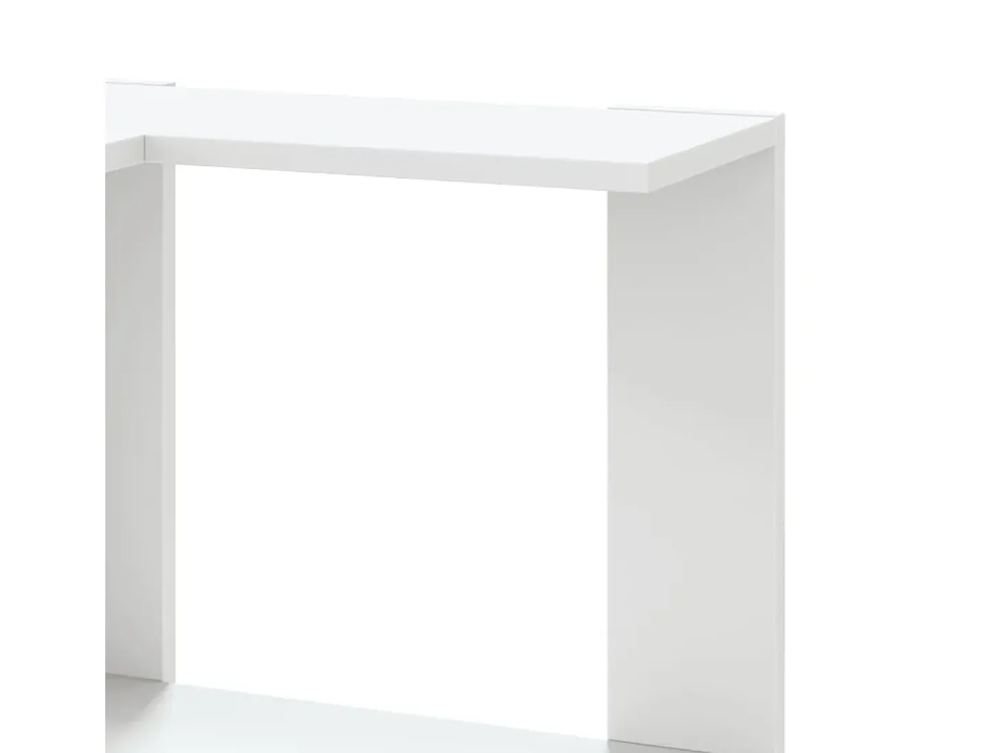 Estantería de esquina 5 niveles madera blanco 50x50x179 cm