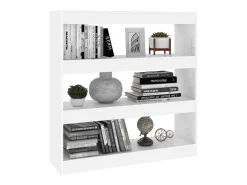 Estantería de libros/divisor de espacios blanco 100x30x103 cm