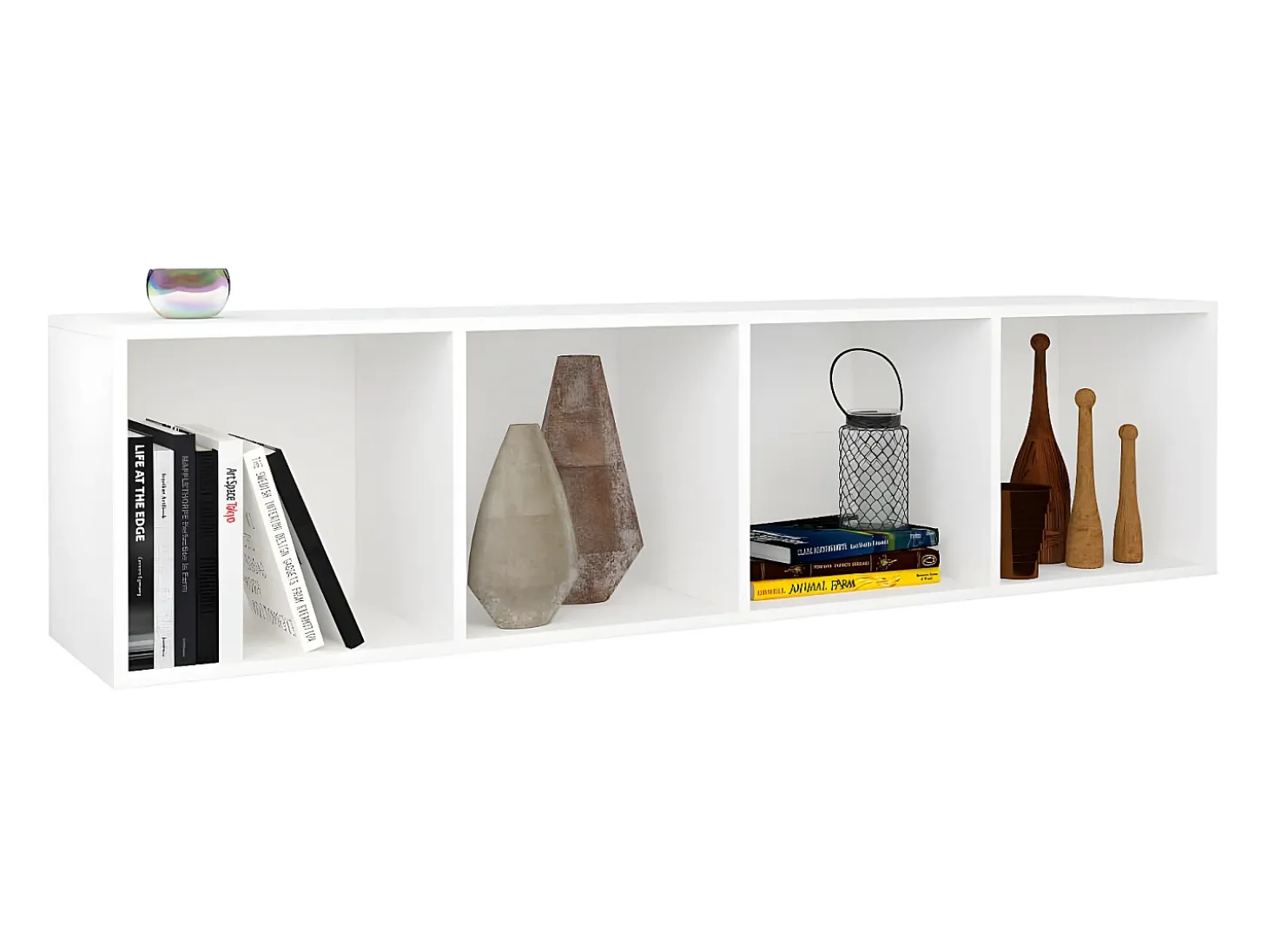 Estantería de libros/mueble TV madera contrachapada 36x30x143cm