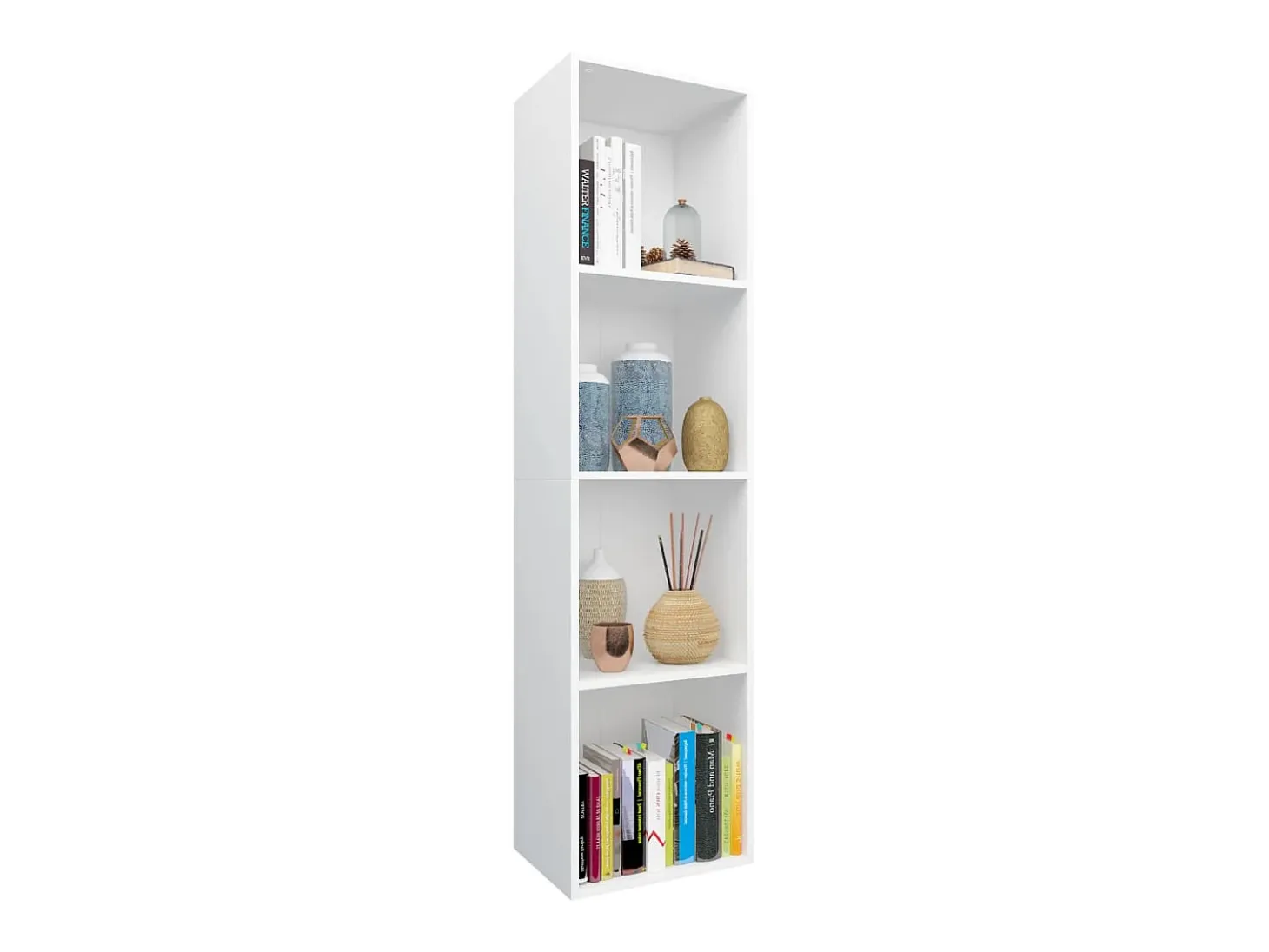 Estantería de libros/mueble TV madera contrachapada 36x30x143cm