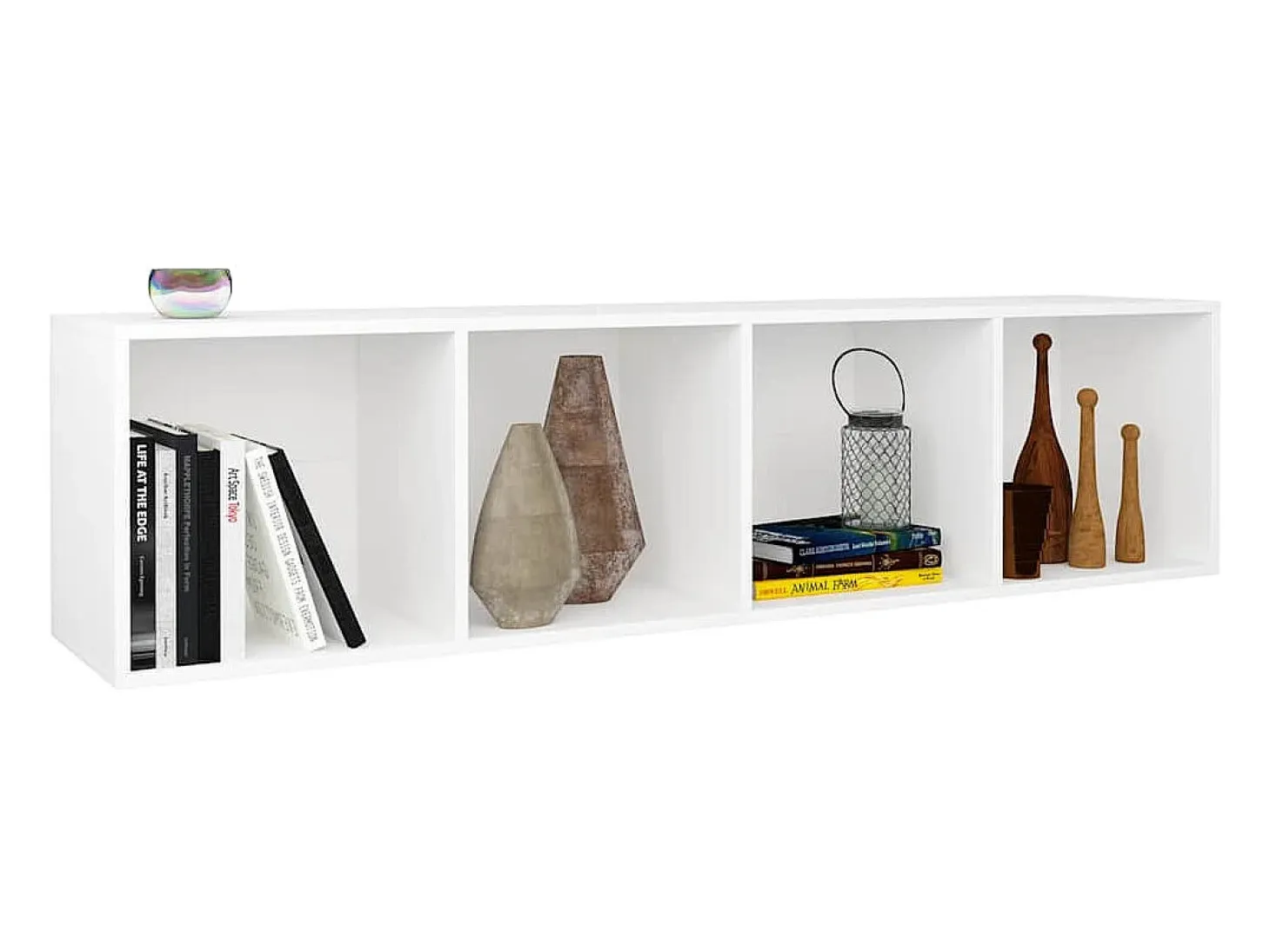 Estantería de libros/mueble TV madera contrachapada 36x30x143cm