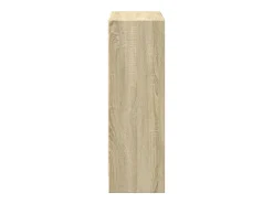 Estantería de madera contrachapada color roble 40x24x75 cm