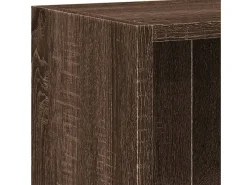 Estantería de madera contrachapada roble marrón 60x24x74,5 cm