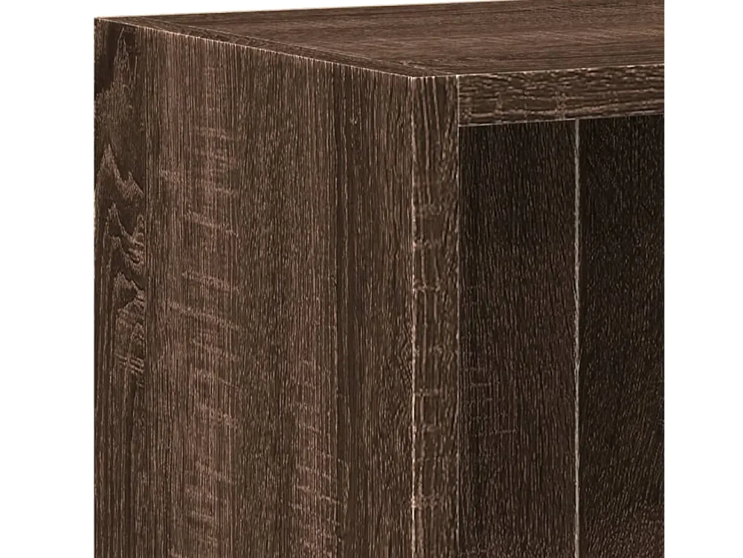 Estantería de madera contrachapada roble marrón 60x24x74,5 cm