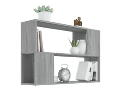 Estantería de madera contrachapada gris Sonoma 100x24x63 cm