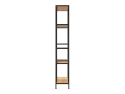 Estantería de madera contrachapada y acero 80x30x180 cm