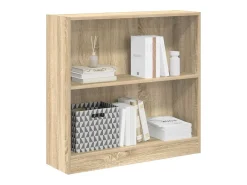 Estantería de madera contrachapada color roble 80x24x75 cm