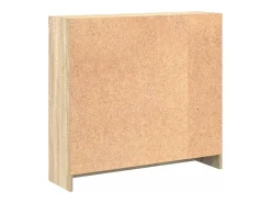 Estantería de madera contrachapada color roble 80x24x75 cm