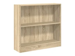 Estantería de madera contrachapada color roble 80x24x75 cm