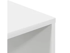 Estantería de madera contrachapada blanco 34x31x112 cm