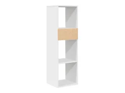 Estantería de madera contrachapada blanco 34x31x112 cm