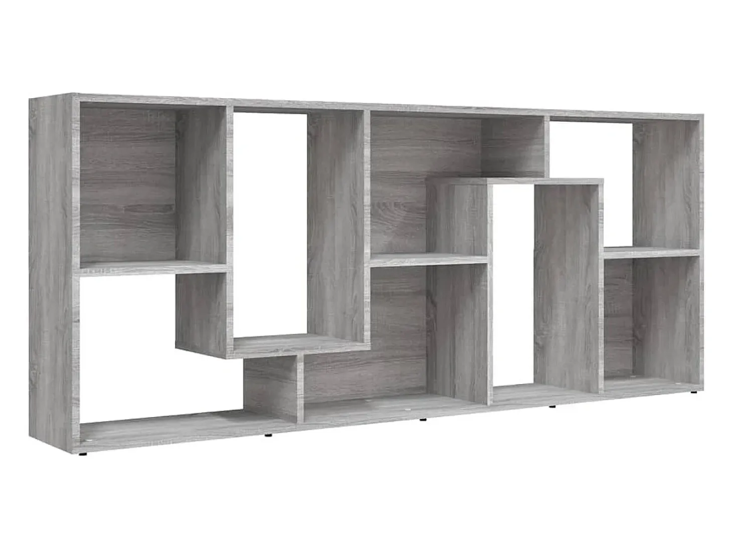 Estantería de madera contrachapada gris Sonoma 67x24x161 cm