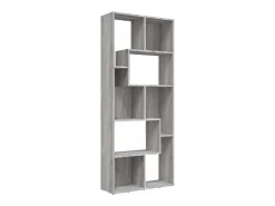 Estantería de madera contrachapada gris Sonoma 67x24x161 cm