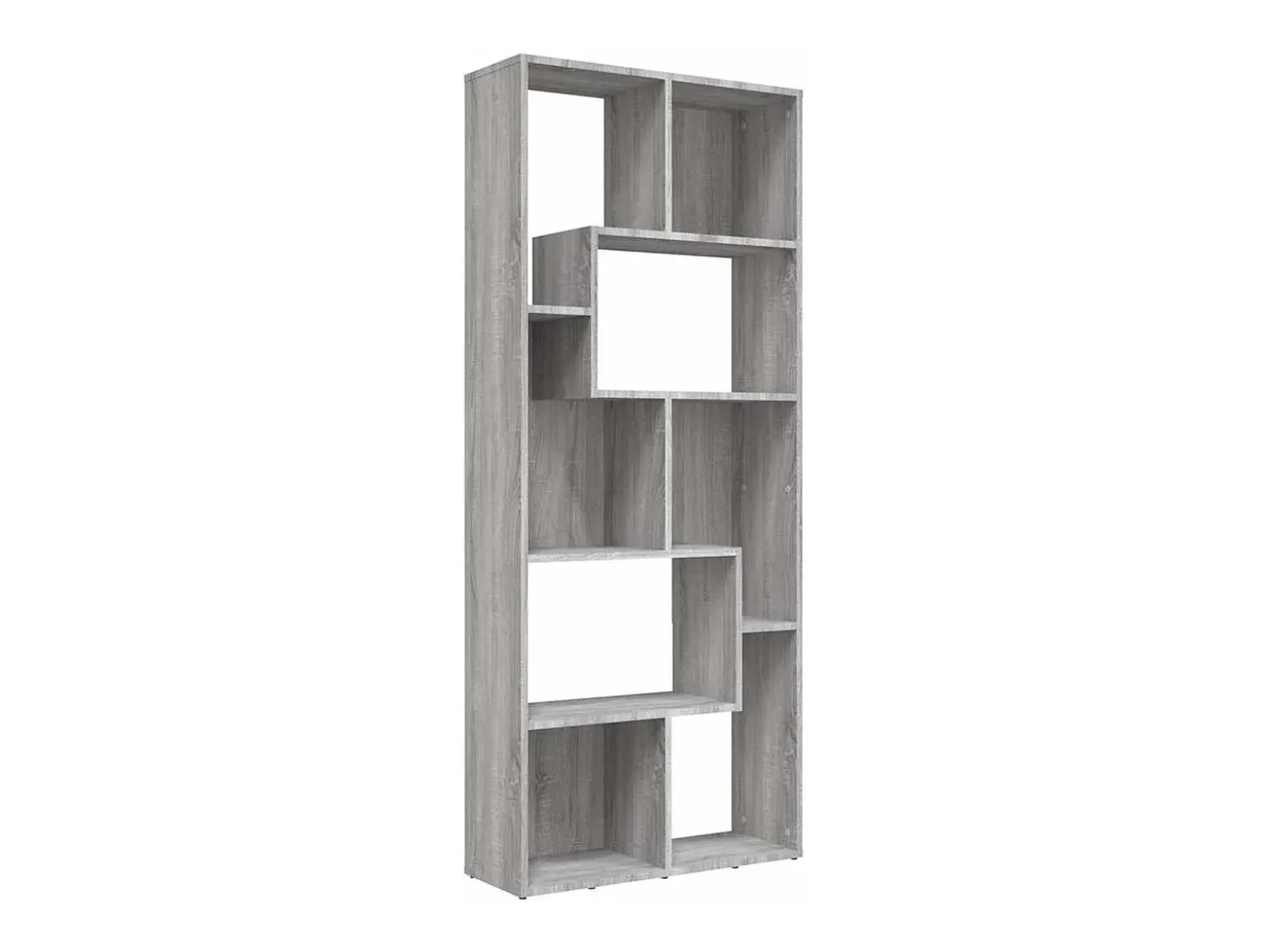 Estantería de madera contrachapada gris Sonoma 67x24x161 cm