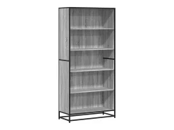 Estantería de madera de ingeniería gris Sonoma 80,5x35x170,5 cm